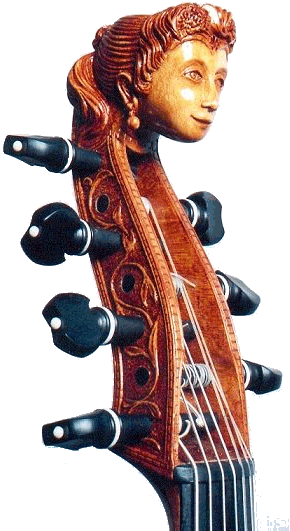 Cabeza de viola da gamba